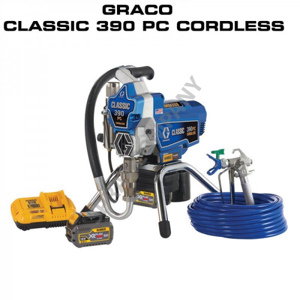 GRACO Акумулаторна машина за безвъздушно боядисване Classic 390 PC GRACO Акумулаторна машина за безвъздушно боядисване Classic 390 PC