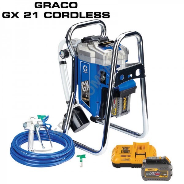 GRACO Акумулаторна машина за безвъздушно боядисване GX 21 Cordless GRACO Акумулаторна машина за безвъздушно боядисване GX 21 Cordless