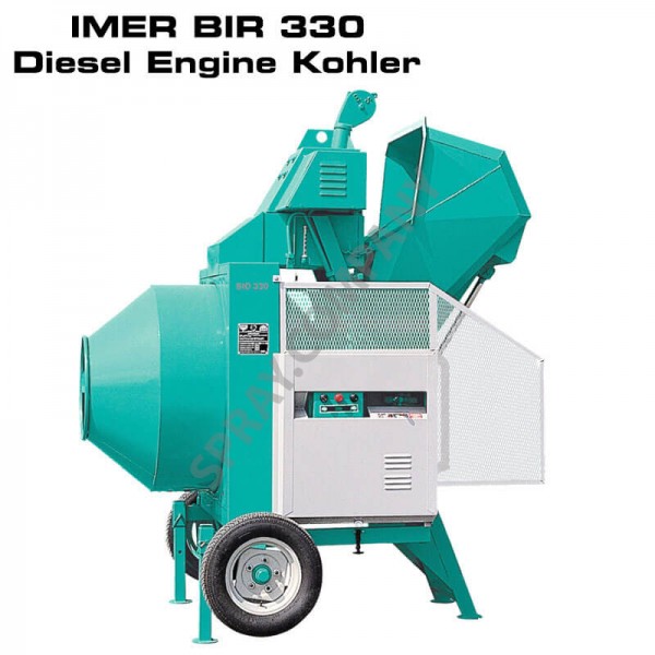 Полуавтоматична бетонобъркачка IMER BIR 330 Diesel Engine Kohler Полуавтоматична бетонобъркачка IMER BIR 330 Diesel Engine Kohler