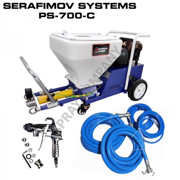 Машина за мазилки, шпакловки и текстури Serafimov Systems PS-700-C