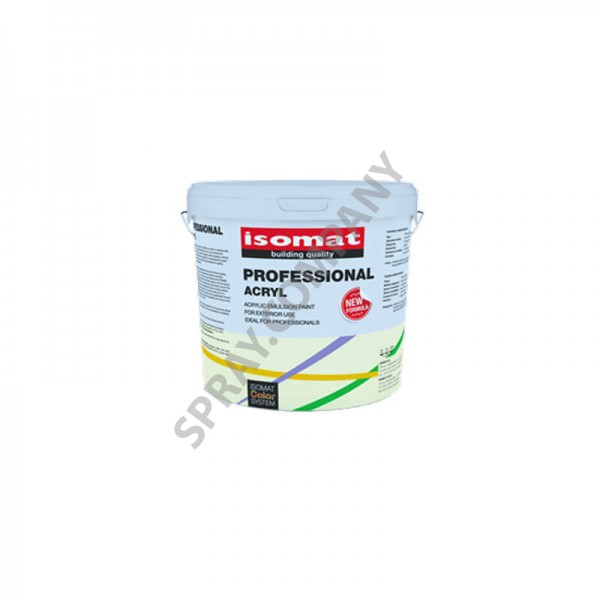Боя ISOMAT PROFESSIONAL ACRYL - Бял 9 l Боя ISOMAT PROFESSIONAL ACRYL - Бял 9 l