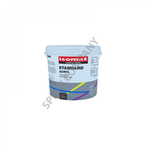 Боя ISOMAT STANDARD ACRYL - Бял 15 l Боя ISOMAT STANDARD ACRYL - Бял 15 l