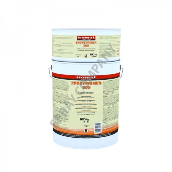 ISOMAT Двукомпонентен епоксиден грунд на водна основа EPOXYPRIMER 500 20 кг ISOMAT Двукомпонентен епоксиден грунд на водна основа EPOXYPRIMER 500 20 кг