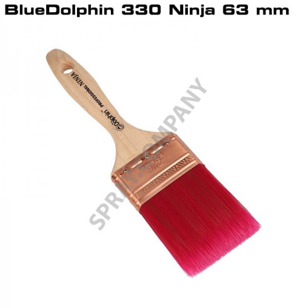 BlueDolphin Професионална прецизна плоска четка серия 330 Ninja 63 мм BlueDolphin Професионална прецизна плоска четка серия 330 Ninja 63 мм