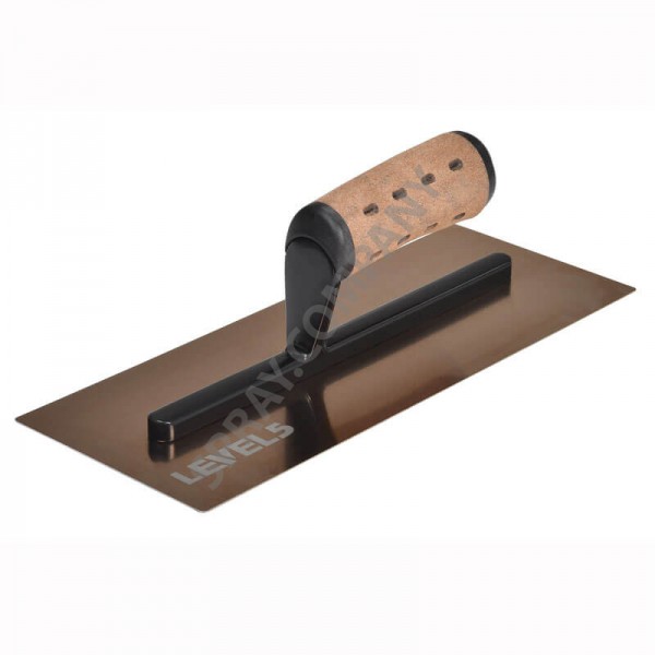 Маламашка LEVEL 5 златна с кожена дръжка - извита 12 '' / 30 cm 4-971 Маламашка LEVEL 5 златна с кожена дръжка - извита 12 '' / 30 cm 4-971
