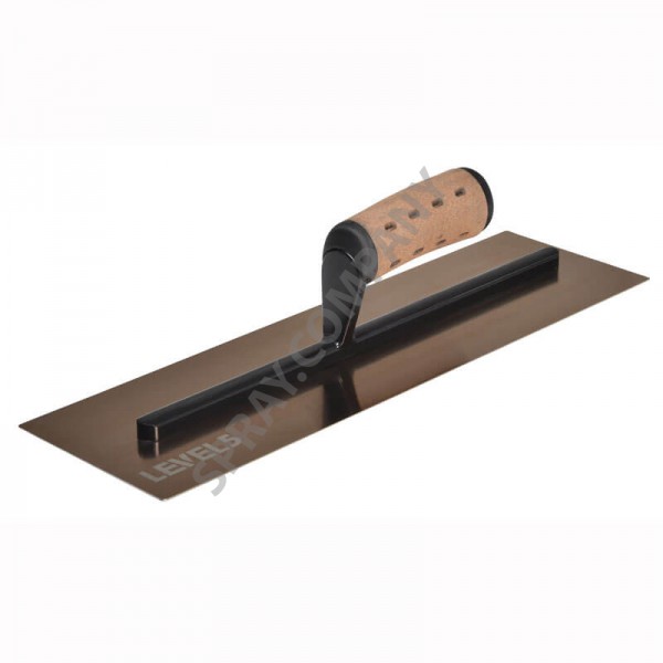 Маламашка LEVEL 5 златна с кожена дръжка - извита 16 '' / 40 cm 4-973 Маламашка LEVEL 5 златна с кожена дръжка - извита 16 '' / 40 cm 4-973