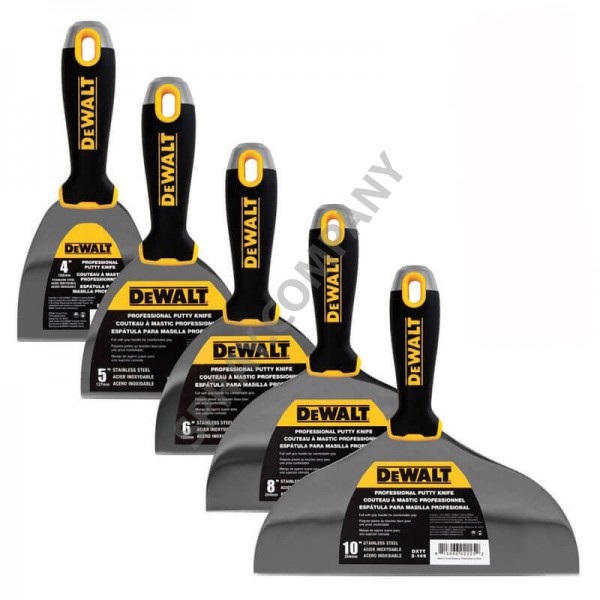 Комплект DeWALT 5 шпакли с гумирани дръжки 3-129 Комплект DeWALT 5 шпакли с гумирани дръжки 3-129