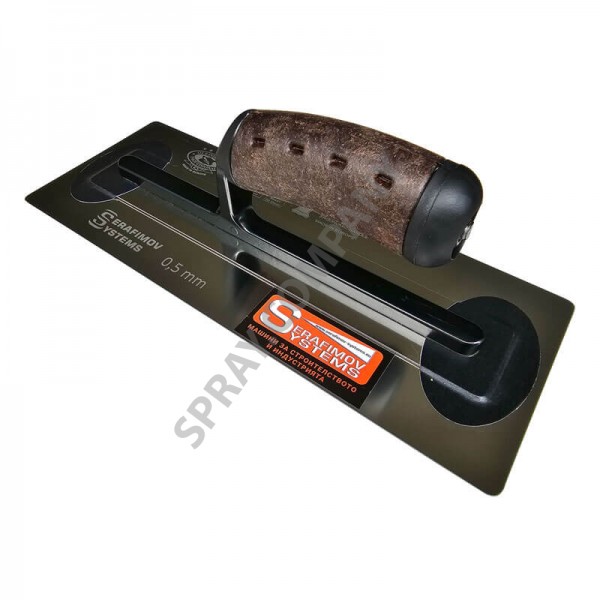FLEX Маламашка Silver неръждаема стомана 305 х 120 х 0.5 mm дръжка кожа винтидж FLEX Маламашка Silver неръждаема стомана 305 х 120 х 0.5 mm дръжка кожа винтидж