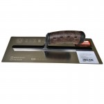 ULTRA FLEX Маламашка Silver извита неръждаема стомана 356 x 120 x 0.4 mm дръжка кожа винтидж
