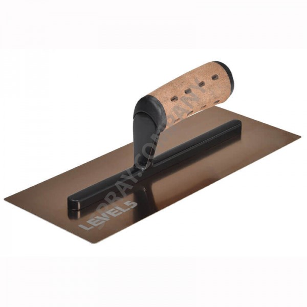 Маламашка LEVEL 5 златна с кожена дръжка - права 12 '' / 30 cm 4-961 Маламашка LEVEL 5 златна с кожена дръжка - права 12 '' / 30 cm 4-961