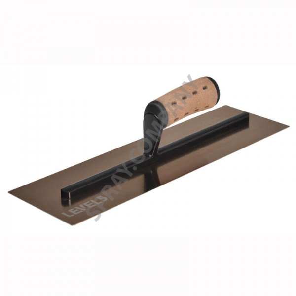 Маламашка LEVEL 5 златна с кожена дръжка - права 16 '' / 40 cm 4-963 Маламашка LEVEL 5 златна с кожена дръжка - права 16 '' / 40 cm 4-963