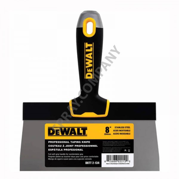 Шпакла за гипсокартон DeWALT с мека дръжка 8 '' / 204 mm 2-134 Шпакла за гипсокартон DeWALT с мека дръжка 8 '' / 204 mm 2-134