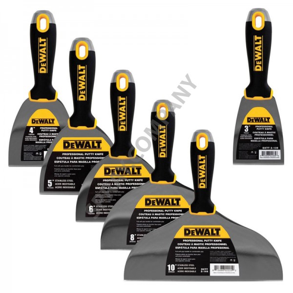 Комплект DeWALT 6 шпакли с гумирани дръжки 3-139