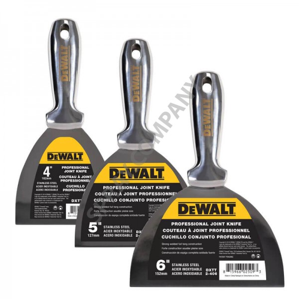 Комплект DeWALT 3 шпакли със заварени дръжки 3-450 Комплект DeWALT 3 шпакли със заварени дръжки 3-450