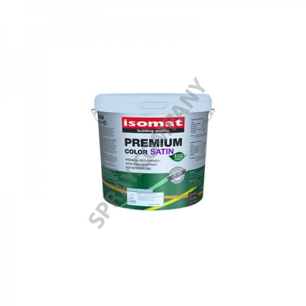 Боя ISOMAT PREMIUM COLOR ECO SATIN - Бял 3 l Боя ISOMAT PREMIUM COLOR ECO SATIN - Бял 3 l